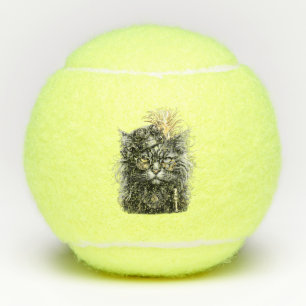 Fantastische Steampunk-Katze  Tennisbälle