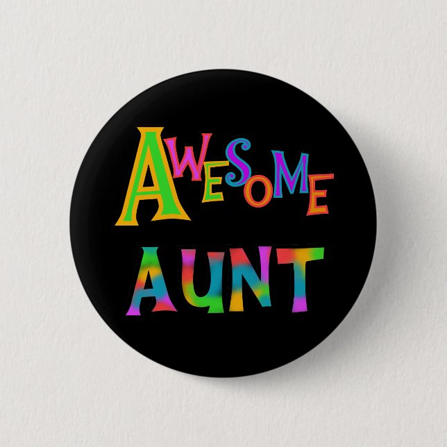 Fantastische Tante T-shirts und Geschenke Button (Vorderseite)