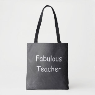 Fantastische Teacher Chalkboard Design Geschenk Id Tasche