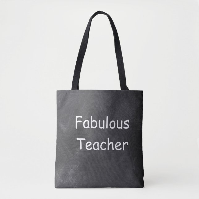 Fantastische Teacher Chalkboard Design Geschenk Id Tasche (Vorderseite)