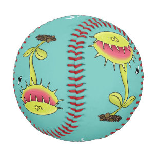 Fantastische Venus Fliegenfalle Pflanze Cartoon Baseball