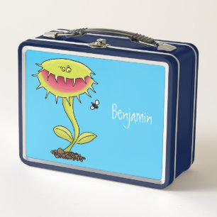 Fantastische Venus Fliegenfalle Pflanze Cartoon Metall Brotdose