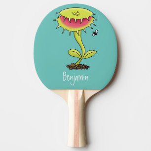 Fantastische Venus Fliegenfalle Pflanze Cartoon Tischtennis Schläger