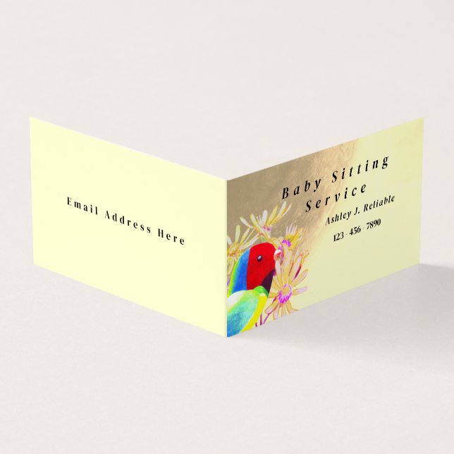 Fantastische Vögel Visitenkarten (Vorderseite)