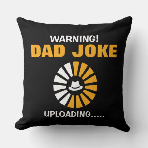 Fantastische Warnung! Vater Joke Upload Kissen