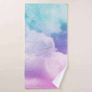 fantastische weiche Wolke mit pastellfarbenem Farb Badehandtuch