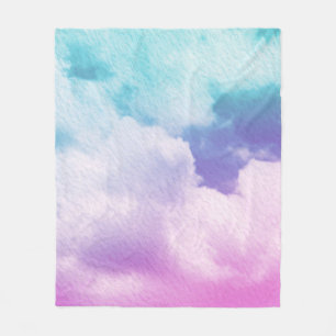 fantastische weiche Wolke mit pastellfarbenem Farb Fleecedecke