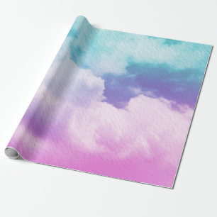 fantastische weiche Wolke mit pastellfarbenem Farb Geschenkpapier