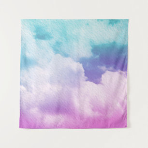 fantastische weiche Wolke mit pastellfarbenem Farb Wandteppich