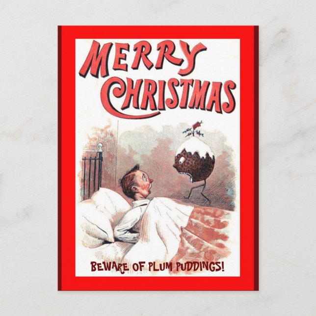 Fantastische Weihnachten Vintag Postkarte (Vorderseite)