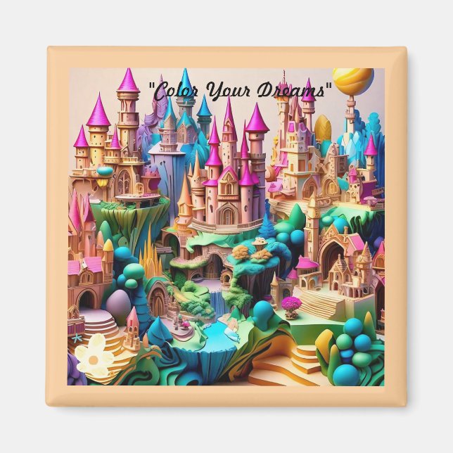 "Fantastische Welten entdeckt" Magnet (Vorne)