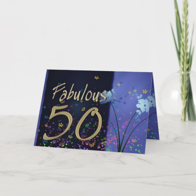 Fantastischer 50. Geburtstag! Karte (Vorderseite)
