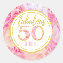 Fantastischer 50. Geburtstag Pink Gold Glitzer