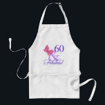 Fantastischer 60. Geburtstag für Frauen Schürze<br><div class="desc">Eine niedliche Meilenstein Geburtstagsgeschenkidee für sie,  mit einem Schmetterling und einem rosa & lila Farbschema.</div>