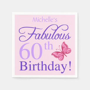 Fantastischer 60. Geburtstag für Frauen Serviette