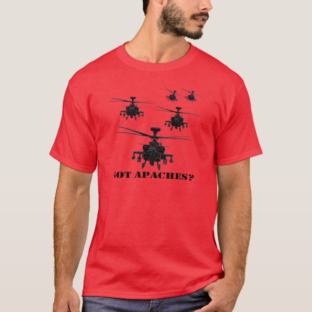 Fantastischer Apache-Hubschrauber T-Shirt (Vorderseite)