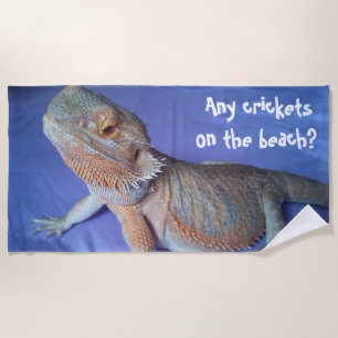 Fantastischer bärtiger Drache-Druck lustig Strandtuch