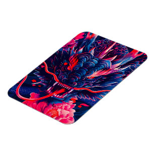Fantastischer Blossom Fury Dragon Magnet