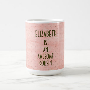 FANTASTISCHER COUSIN einfache personalisierte Kaffeetasse