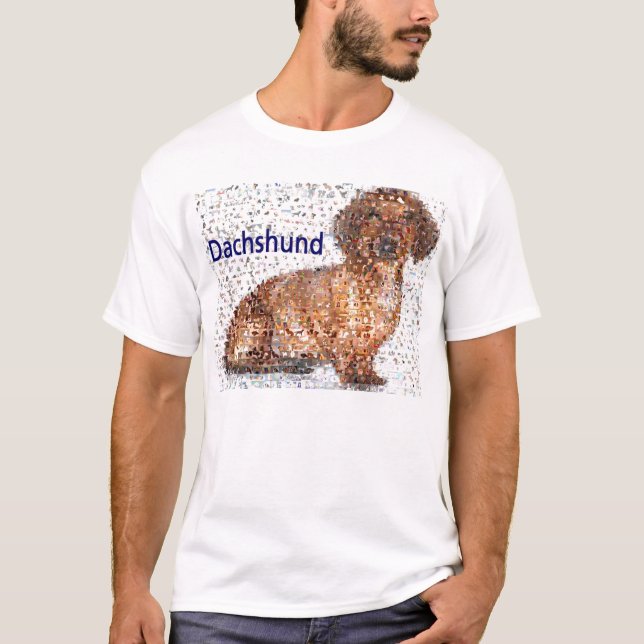Fantastischer Dackel-HundeMontage T-Shirt (Vorderseite)