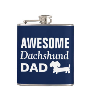 Fantastischer Dackel-Vater-Flaschen-Dackel-Hund Flachmann