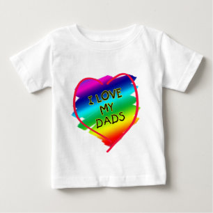 Fantastischer Entwurf für homosexuelle Väter Baby T-shirt