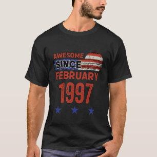 Fantastischer Februar 1997 Vintage USA Flagge Klas T-Shirt