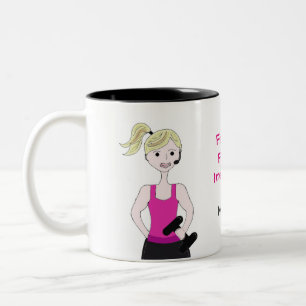 Fantastischer Fitness-Trainer Zweifarbige Tasse