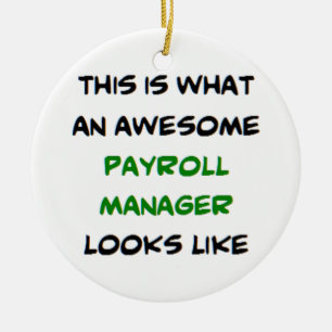 fantastischer Gehaltsabrechnungsmanager Keramik Ornament