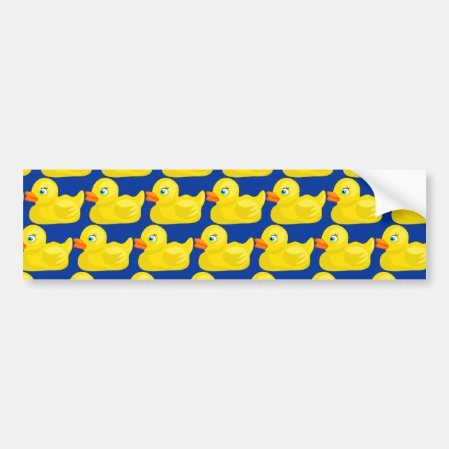 Fantastischer gelber Ducky Tapeten-Gummientwurf Autoaufkleber (Vorne)