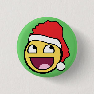 Fantastischer Gesichts-Sankt-Knopf Button