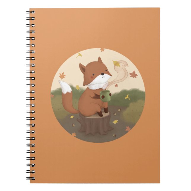 Fantastischer Herbst: Fuchs  Notizblock (Vorderseite)