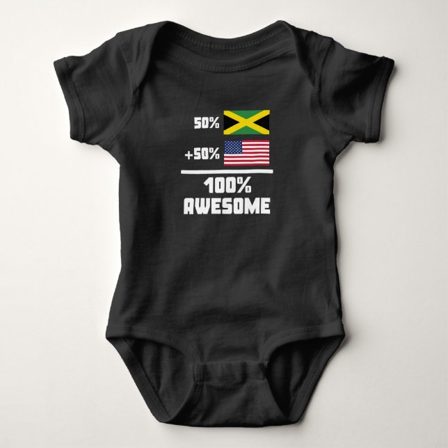 Fantastischer jamaikanischer Amerikaner Baby Strampler (Vorderseite)