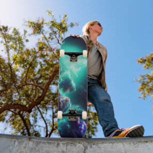 Fantastischer Nebel Abstrakter Raum 8 Skateboard
