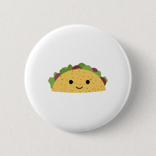 Fantastischer niedlicher Cartoon Kawaii lächelnde Button