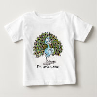 Fantastischer Pfau-Säuglings-T - Shirt