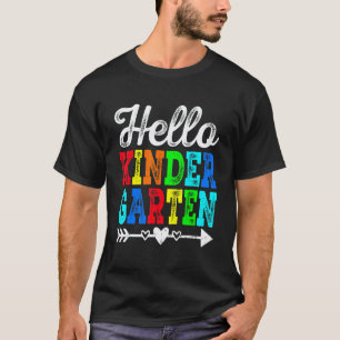 Fantastischer Retro-Hallo-Kindergartenlehrer-Schül T-Shirt