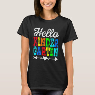 Fantastischer Retro-Hallo-Kindergartenlehrer-Schül T-Shirt