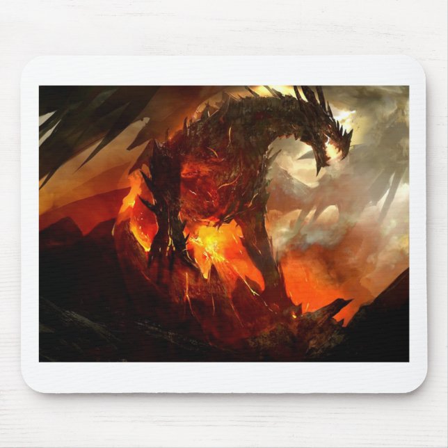 Fantastischer riesiger Drache Mousepad (Vorne)