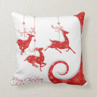 Fantastischer roter Weihnachtsentwurf Kissen