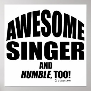 Fantastischer Sänger Poster