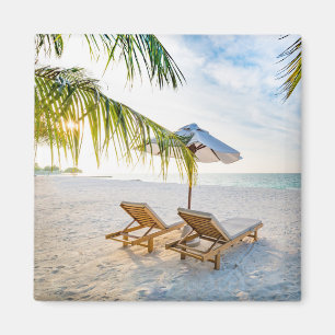 Fantastischer Strand-Sonnenuntergang Magnet