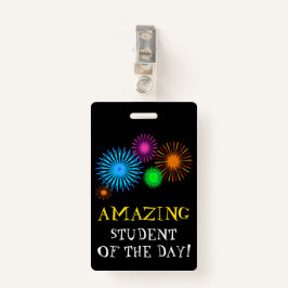 "FANTASTISCHER STUDENT DES TAGES!" + AUSWEIS