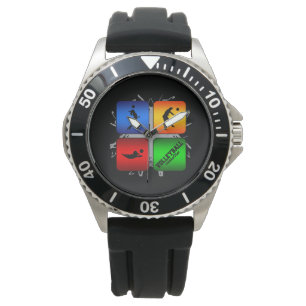 Fantastischer Volleyball-städtische Art Armbanduhr