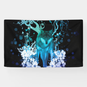 Fantastischer Wolf Banner