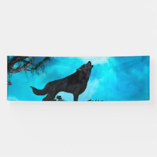 Fantastischer Wolf Banner