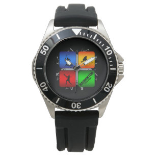 Fantastisches Badminton-städtische Art Armbanduhr