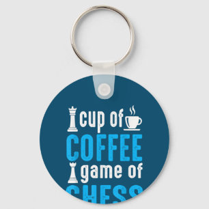Fantastisches Brettspiel - Schach um eine Tasse Ka Schlüsselanhänger