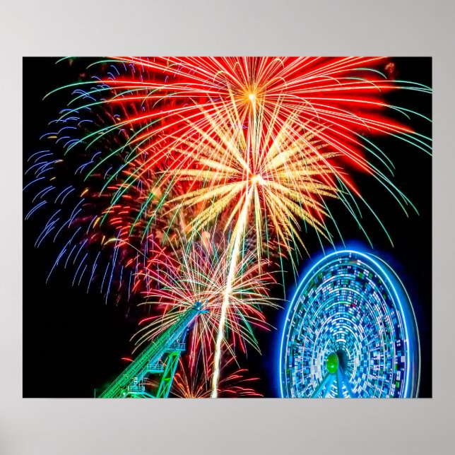 Fantastisches Feuerwerk-Poster Poster (Vorne)