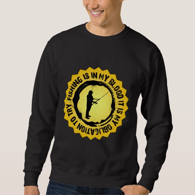 Fantastisches Fischen-Siegel Sweatshirt (Vorderseite)